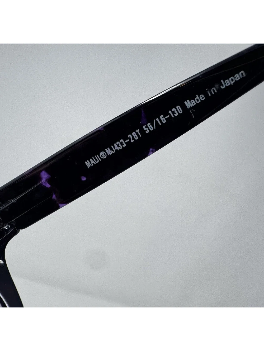 Maui Jim Koki Beach MJ433-28T Purple Tortoise Sunglass Frames 56-16-130